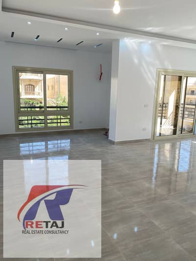 Apartment for rent, 200 square meters, new building law, in South Academy, New Cairo. Unit area: 200 square meters - Floor: Second (Apartment layout)