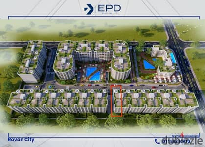 For sale, an apartment of 195 m with an open view of landscaping and a water feature