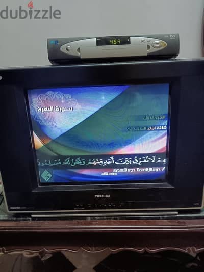 تلفيزيون توشيبا مع رسيفر استرا للبيع