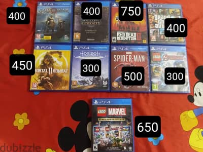 العاب اسطوانات بلايستيشن فور ps4 cd