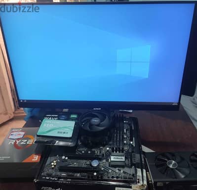 AMD Ryzen 3100 , ASRock B450M , Rx 580 8G , SSD 256G , LG UltraGear 24