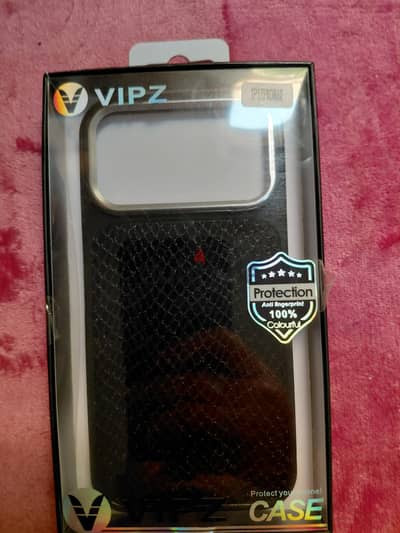 كفر VIPZ أسود فاخر لهاتف iPhone 17 Pro Max – جديد