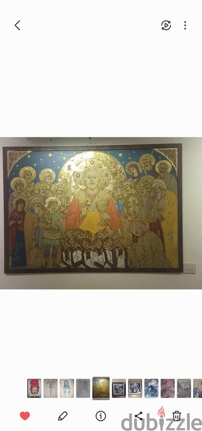 Jesus and the 12 student + other saints