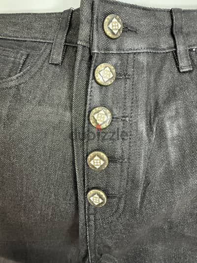 YADcrew Five Button Waxed Denim Jeans