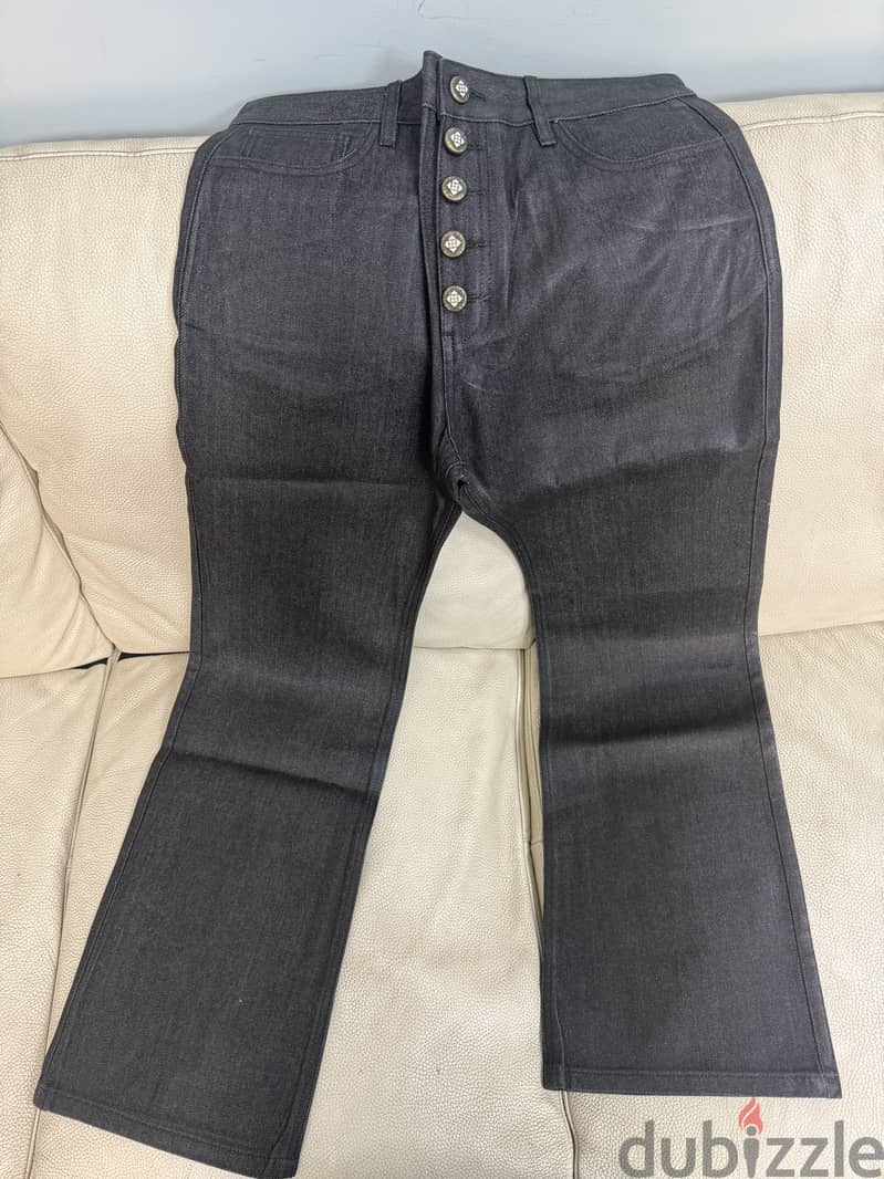YADcrew Five Button Waxed Denim Jeans 1