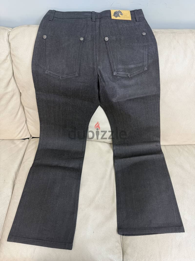 YADcrew Five Button Waxed Denim Jeans 3