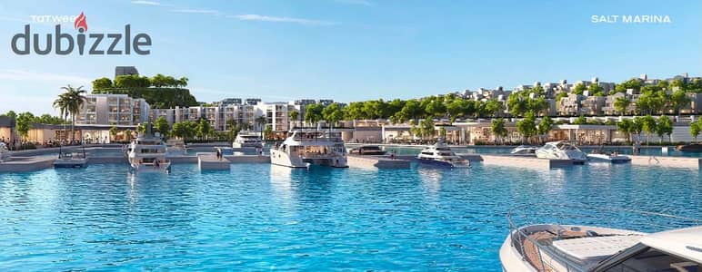 Chalet for sale Sea Veiw and Marina Yachts with a 5% down payment on the price of a lunch in Salt Marina, Ras El Hekma, from Tatweer Misr