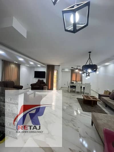Distinctive apartment for sale, 200 sq m, in a modern tower (built in 2023), fully furnished and equipped, near Al-Serag Mall and steps from Abbas El