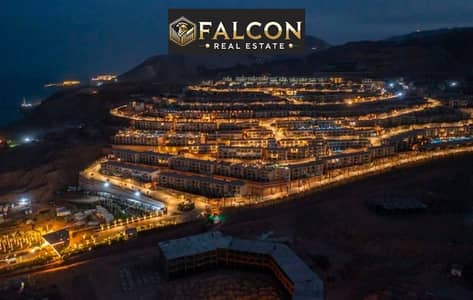 للبيع شاليه تشطيب Modern بفيو بانورامي على البحر الاحمر و بوجهة جبلية فى المونت جلالة العين السخنة من تطوير مصر
