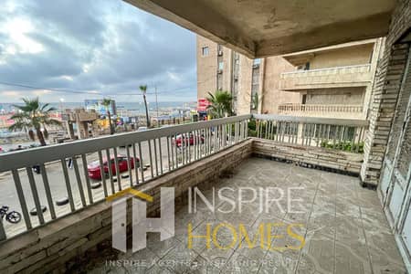 Apartment for Rent with Prime Location & Direct Sea View in Mustafa Kamel
