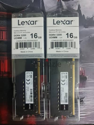 رامات lexaer 32g جديده متبرشمه