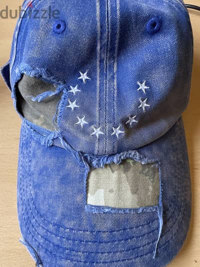 TECNINEGROUP Camo Distressed Panel Star Embroidered