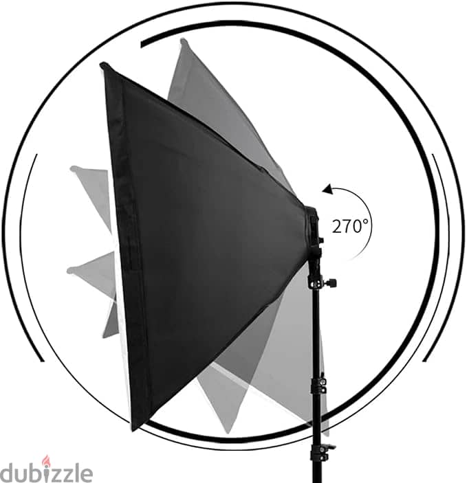Lighting Kit Photography Photo Studio Video Continuous Light Stand Two 2