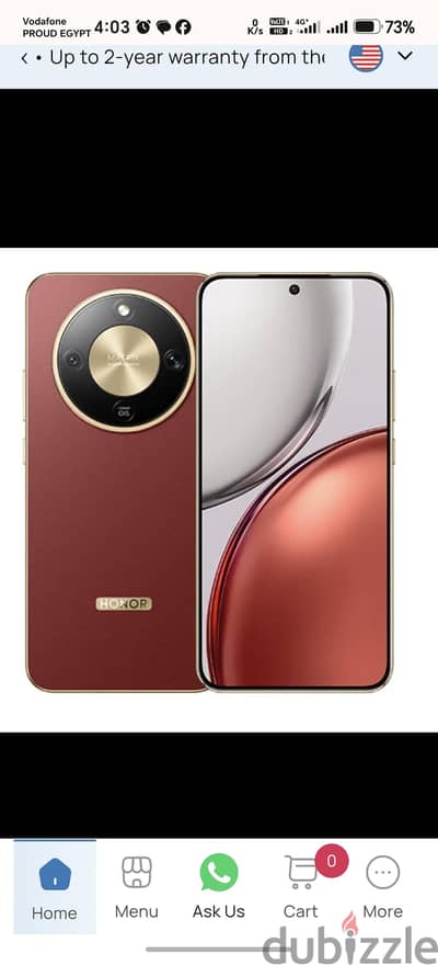 Honor x9d للبيع بحاله ممتازة اللون الاحمر