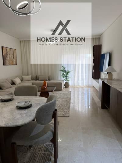 First Use Furnished Apartment with Garden for Rent in 90 Avenue, New Cairo