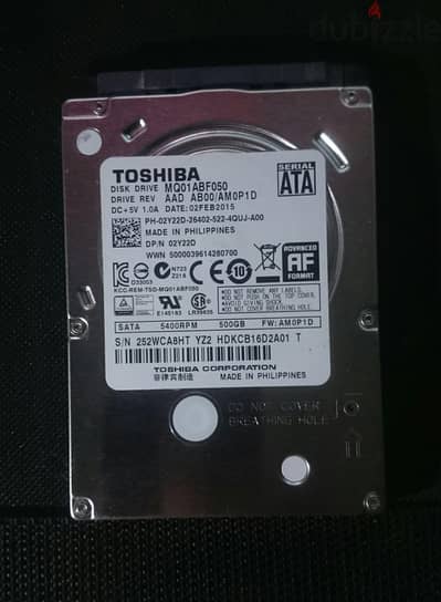 هارد لاب توب Toshiba 500GB