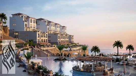 72 SQM chalet for sale in SouthMed, direct lagoon view, Ultra Super Lux finishing, booked in 2024.