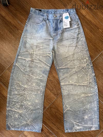 DECENCY CONCEPT Distressed Silver rhinestone - embellished -