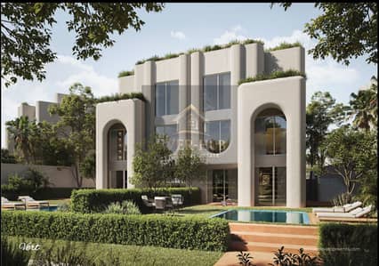 For sale: Fully finished corner twin house on the lagoon with AZHA, next to SODIC in Old Sheikh Zayed, near Al Ahly Club.