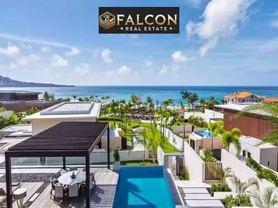 شالية فندقي علي البحر خدمة VIP صف اول علي البحر في ارقي قري الساحل اورا - الساحل الشمالي SILVER SANDS - ORA NORTH COAST