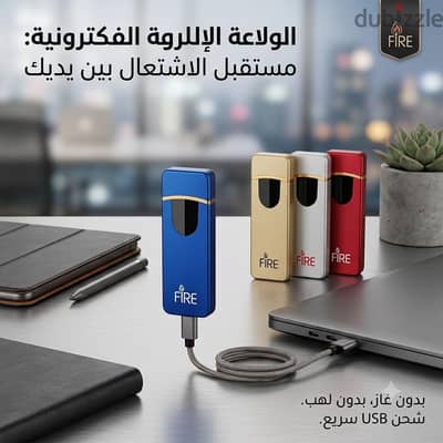 الاناقة والعمليه في جيبك. . .  ولاعة USB الذكية متوفره بالوانها الجديدة
