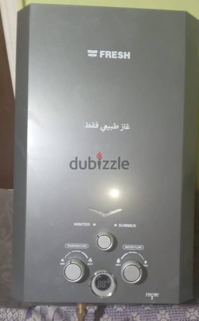 سخان غاز10 لتر مستعمل يومين فقط