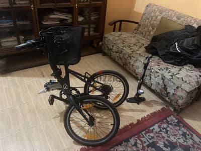دراجة جيانت قابلة للطي + منفاخ  +  شنطة جيانت  - Foldable byke Giant
