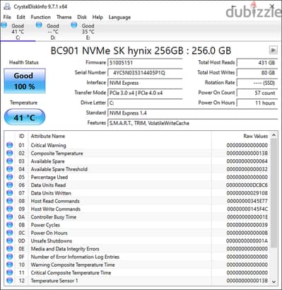 SK hynix 256GB SSD, NVME M. 2 2230 Gen4 Hard Drive Speed 5500M