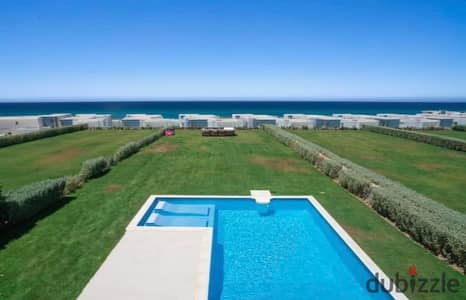 Finished chalet for sale at Naia Bay, North Coast. It is located next to Fouka Bay and is very close to Jamera and Swan Lake Ras El Hekma.