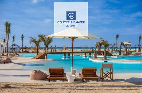 VIP chalet for sale in the most luxurious compound on the North Coast, Ras El Hikma (Seashore), fully finished in ultra super luxury with kitchen and