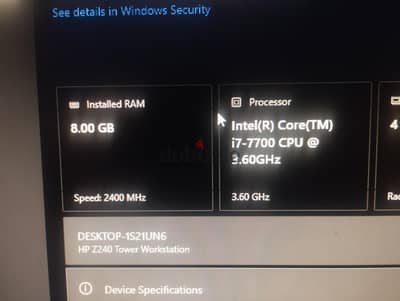HP Z240 (i7/7700 - 8G DDR4 - No Hard - Intel HD 630 - DVD - 400W