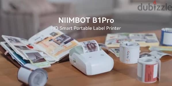 طابعة ملصقات حرارية NIIMBOT B1 Pro بحالة ممتازة – بلوتوث