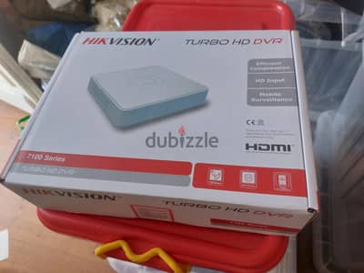 جهاز Dvr ماركه هيك قيشن ٤ مخرج بكرتونته وجميه مشتملاته استخدام بسيط جد