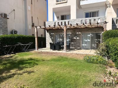 شاليه ارضي جاردن للايجار في امواج سيدي عبد الرحمن