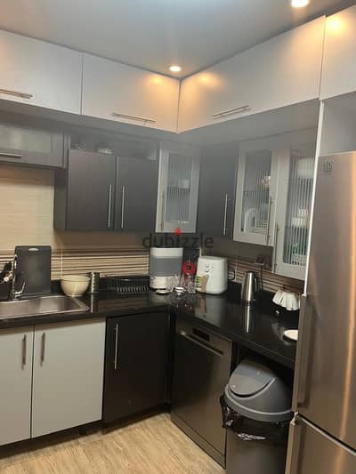 160 square meters ground apartment with garden view, super lux finishing