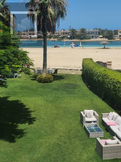 Luxury Villa for Rent in Marina 6 | First Row on Sandy Lagoon | Private Pool | Brand-New Furniture