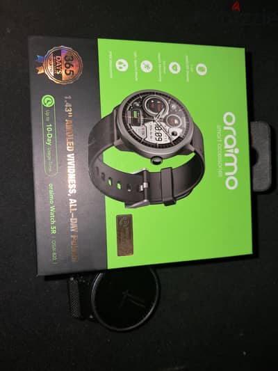 للبيع Oraimo Watch 5R بحالة ممتازة – كاملة بالمشتملات