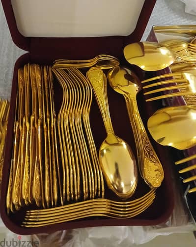 طاقم ايبيزينج إيطالي مطلي دهب مختوم مارلي