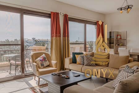 شاليه 140م للايجار بأطلالة على الجولف وفرش فندقي في مراسي فيردي في الساحل الشمالي - Marassi Verdi in North Coast