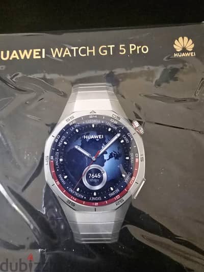 HUAWEI WATCH GT5 Pro 46mm   بحالة الزيرو بالفاتورة والضمان المحلى