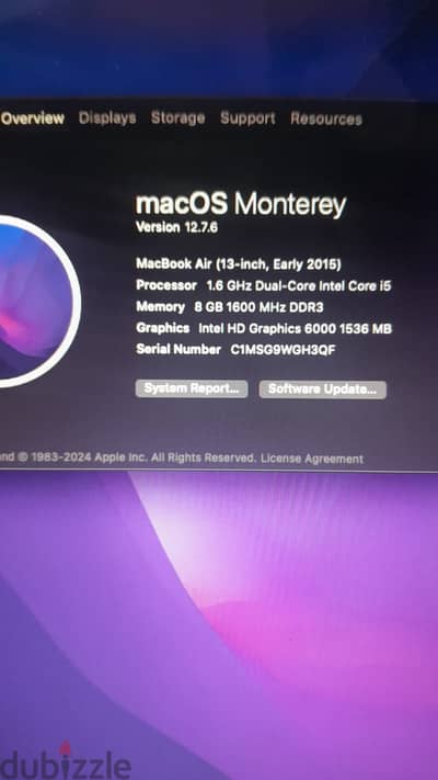 MacBook Air 13 inch 2015
