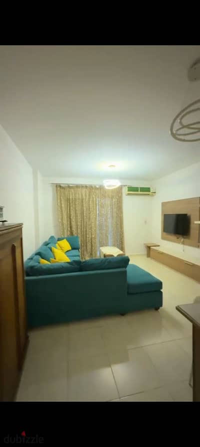 Furnished apartment for rent in Madinaty B11  Area: 96 sq m  Group 111  2 bedrooms, 1 bathroom  Ground floor  Air conditioning / Natural gas / Wi-Fi