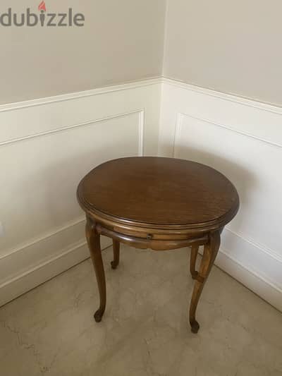 Oval shaped side table