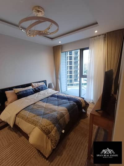 شقة فندقية فاخرة للإيجار السنوي في ZED Towers الشيخ زايد | مفروشة بالكامل، 2 غرفة + غرفة ناني، دور 5، جيم وجراج، تشطيب راقي وأمن 24/7 بسعر 65 ألف شهري