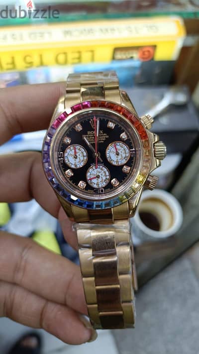 rolex Daytona rainbow  ساعه رولكس دايتونا