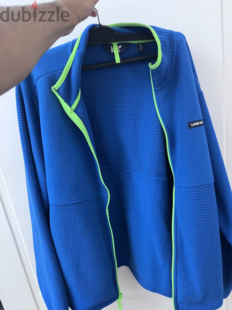 Land end blue jacket 2