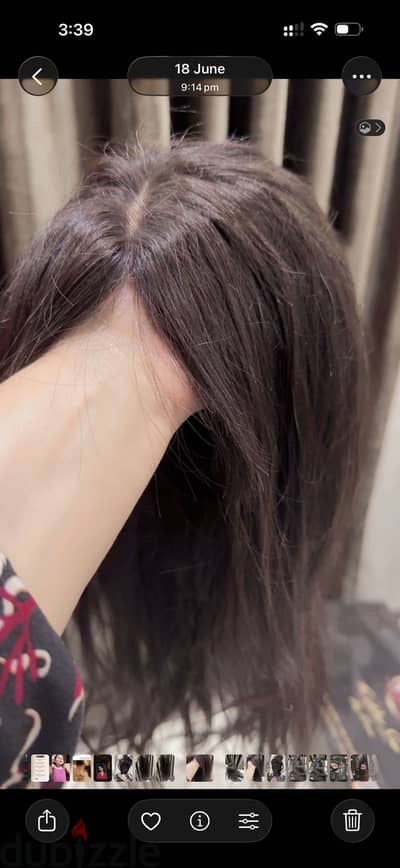  باروكة شعر طبيعي 100% فاخرة – منWigs Shop by Dina