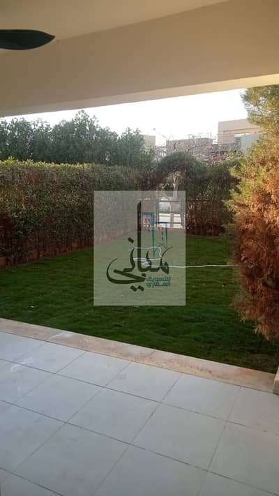 Apartment with a garden for rent in Palm Parks Compound, 6th of October City – 153 sqm (includes kitchen and A/C units)