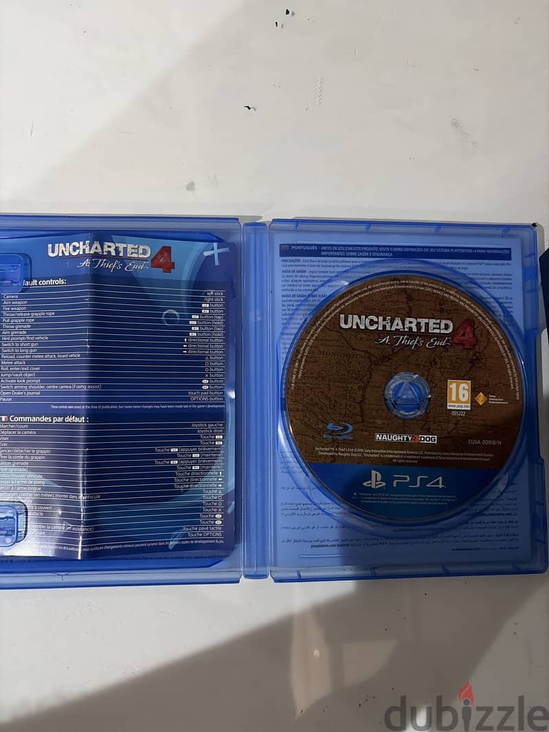 Uncharted 4 ps4 cd 1