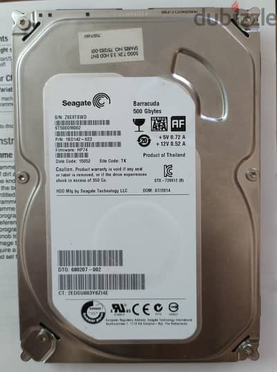Hard Disk Seagate 500 GB